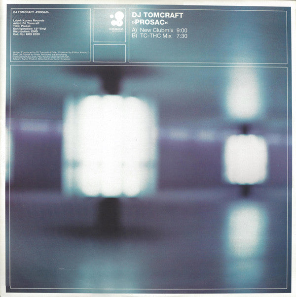 DJ Tomcraft* : Prosac (12")