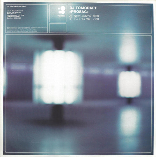 DJ Tomcraft* : Prosac (12")