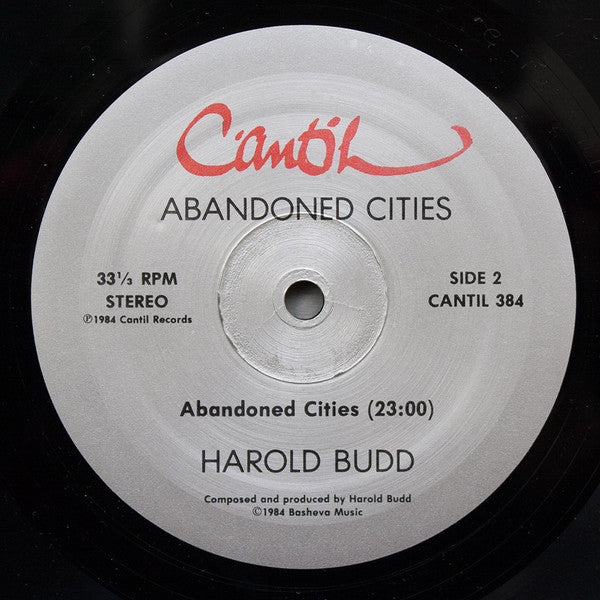 Harold Budd : Abandoned Cities (LP, Album)