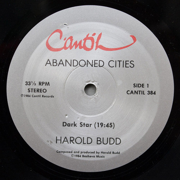 Harold Budd : Abandoned Cities (LP, Album)