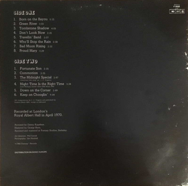 Creedence Clearwater Revival : The Royal Albert Hall Concert (LP, Album)