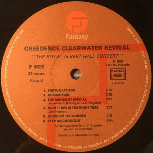Creedence Clearwater Revival : The Royal Albert Hall Concert (LP, Album)