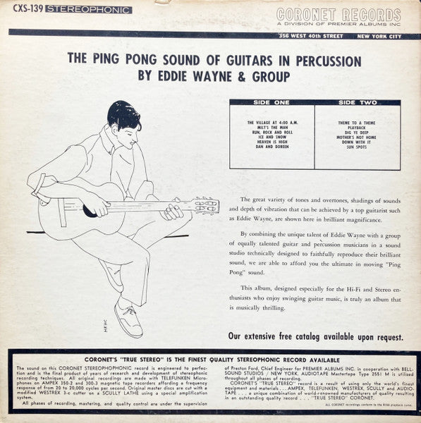 Eddie Wayne & Group : The Ping Pong Sound Of Guitars In Percussion (LP)