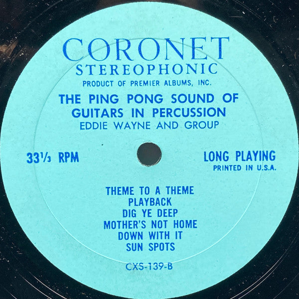 Eddie Wayne & Group : The Ping Pong Sound Of Guitars In Percussion (LP)