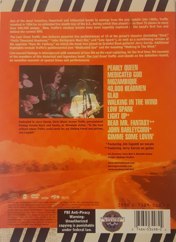 Traffic : The Last Great Traffic Jam (DVD-V, Album, NTSC, Reg + CD, EP, Dig)