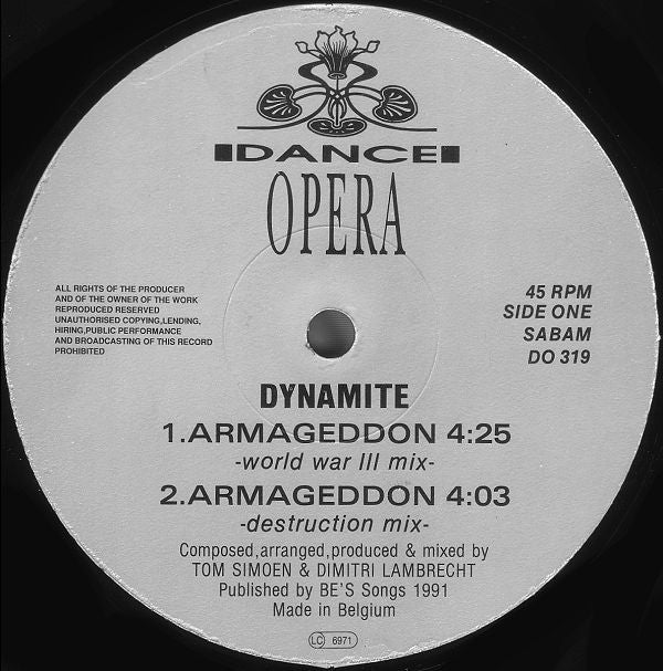 Dynamite : Armageddon (12")