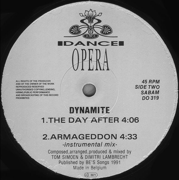 Dynamite : Armageddon (12")