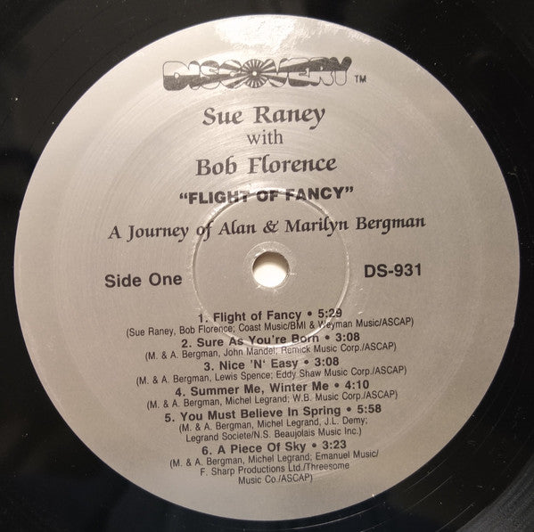 Sue Raney With Bob Florence : Flight Of Fancy - A Journey Of Alan & Marilyn Bergman (LP, Album)