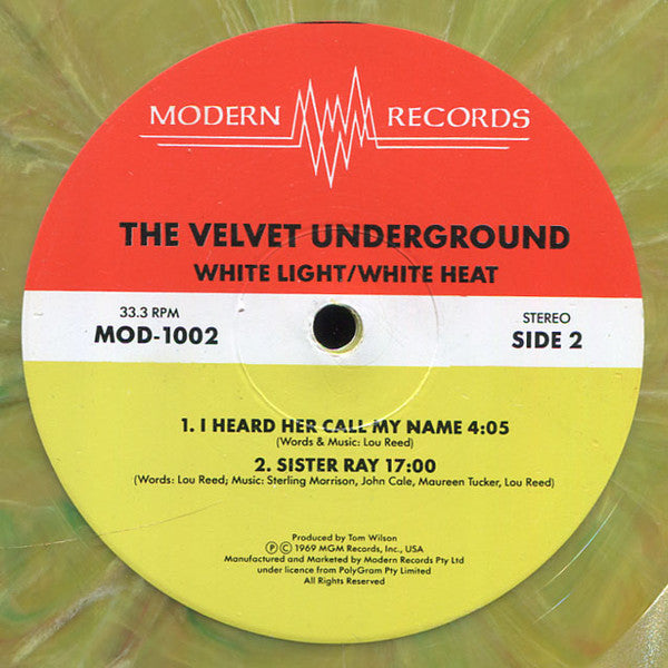 The Velvet Underground : White Light/White Heat (LP, Album, RE, Yel)