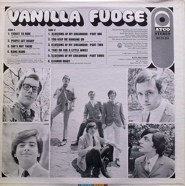 Vanilla Fudge : Vanilla Fudge (LP, Album, RE, Pre)