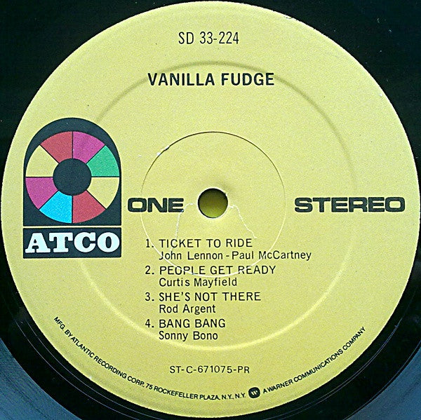 Vanilla Fudge : Vanilla Fudge (LP, Album, RE, Pre)