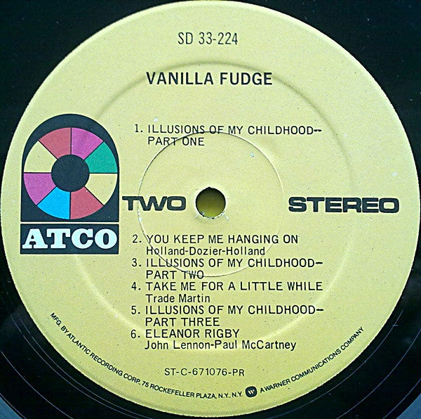 Vanilla Fudge : Vanilla Fudge (LP, Album, RE, Pre)