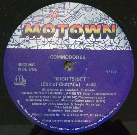 Commodores : Nightshift (12")