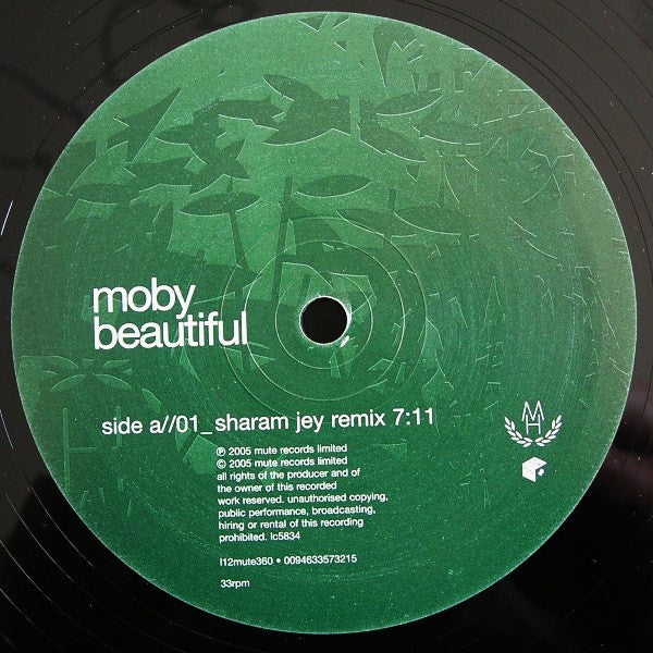 Moby : Beautiful (12",33 ⅓ RPM)
