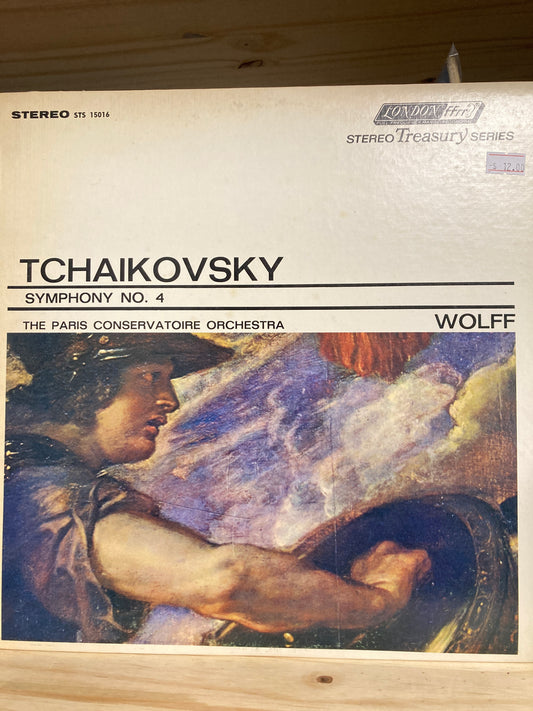Tchaikovsky, Wolff, Paris Conservatoire Orchestra – Symphony No. 4 - 12" LP
