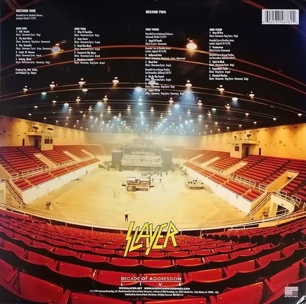 Slayer : Decade Of Aggression Live (2xLP, Album, RE, RM, 180)