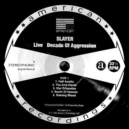Slayer : Decade Of Aggression Live (2xLP, Album, RE, RM, 180)