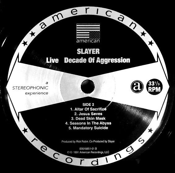 Slayer : Decade Of Aggression Live (2xLP, Album, RE, RM, 180)