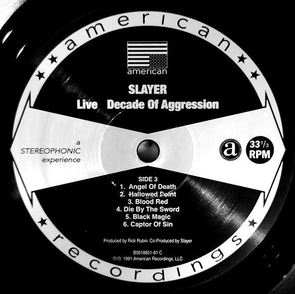 Slayer : Decade Of Aggression Live (2xLP, Album, RE, RM, 180)