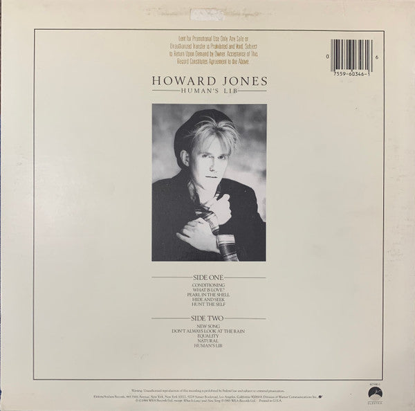 Howard Jones : Human's Lib (LP, Album, Promo, Spe)
