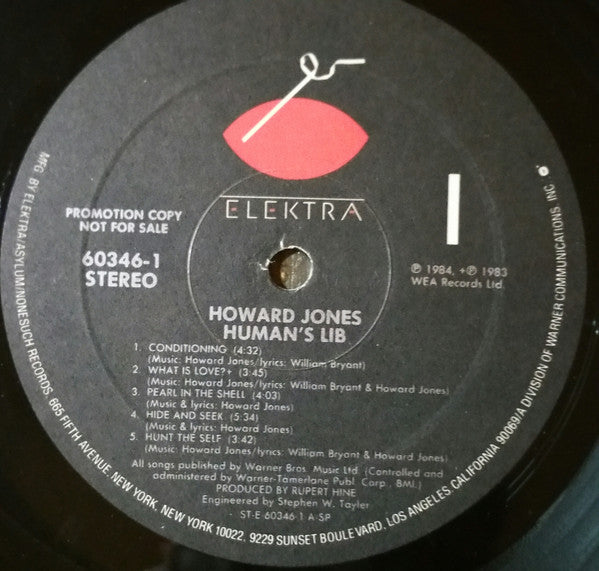 Howard Jones : Human's Lib (LP, Album, Promo, Spe)