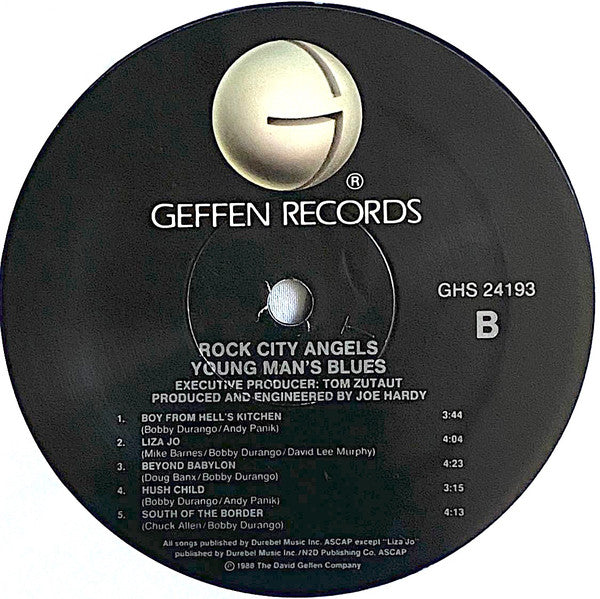Rock City Angels : Young Man's Blues (2xLP, Album, SRC)