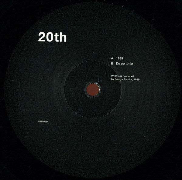 Fumiya Tanaka : 20th (12", EP)