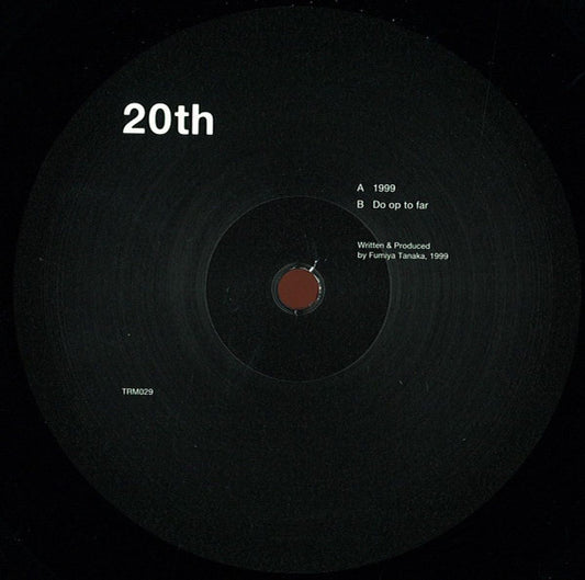Fumiya Tanaka : 20th (12", EP)