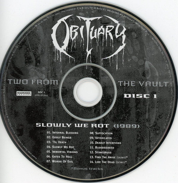Obituary : Slowly We Rot / Cause Of Death (2xCD, Comp)