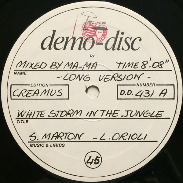 Sandy Marton : White Storm In The Jungle (12")