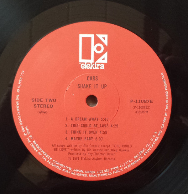 The Cars : Shake It Up (LP, Album)