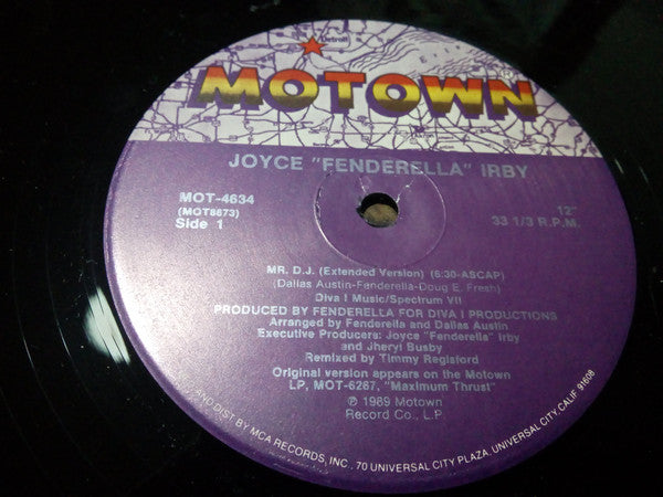 Joyce "Fenderella" Irby : Mr. D.J. (12", Single)
