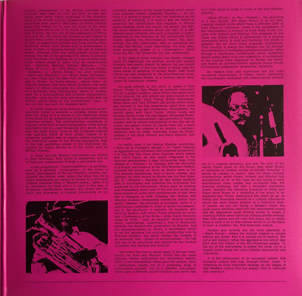 Sam Rivers : Black Africa! Villalago (Black Africa 1) (2xLP, Album)