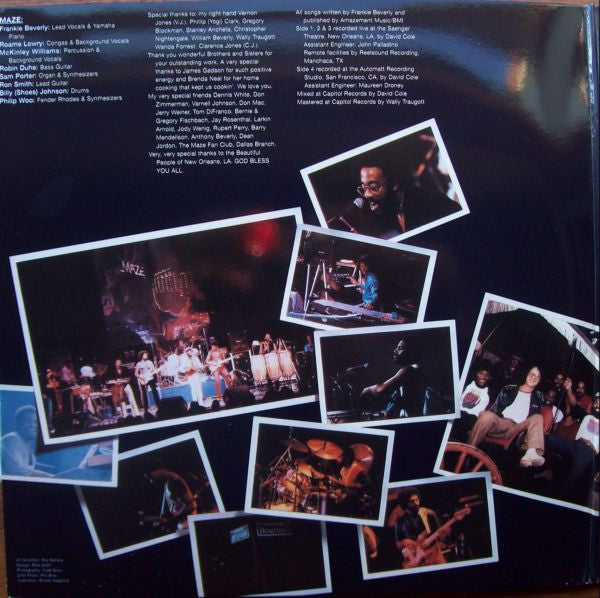 Maze Featuring Frankie Beverly : Live In New Orleans (2xLP, Album, RE, Gat)