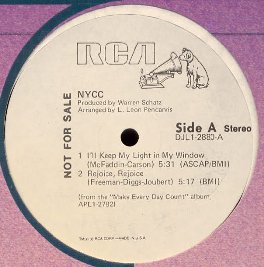 NYCC* : I'll Keep My Light In My Window (12", EP, Promo)
