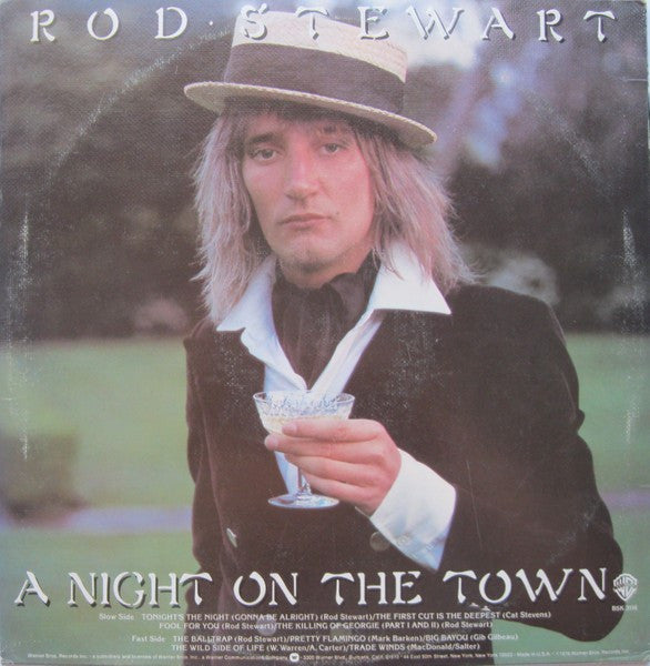 Rod Stewart : A Night On The Town (LP, Album, RP, Gol)