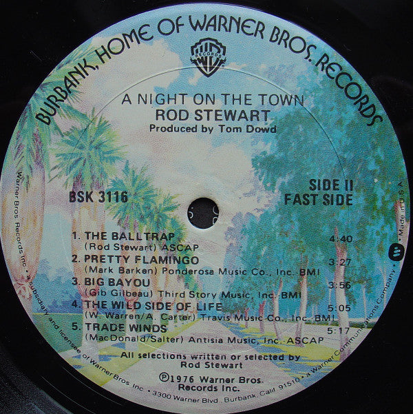 Rod Stewart : A Night On The Town (LP, Album, RP, Gol)