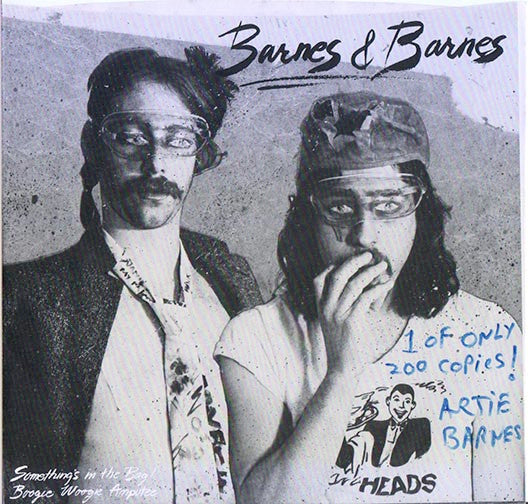 Barnes & Barnes : Something's In The Bag (7", Single, Blu)