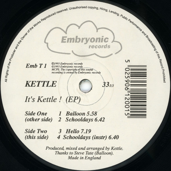Kettle (2) : It's Kettle ! (EP) (12",33 ⅓ RPM,EP)