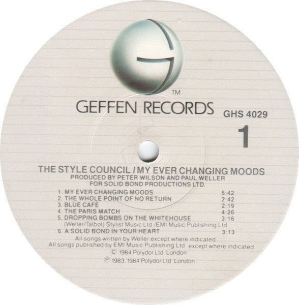 The Style Council : My Ever Changing Moods (LP, Album, Jac)