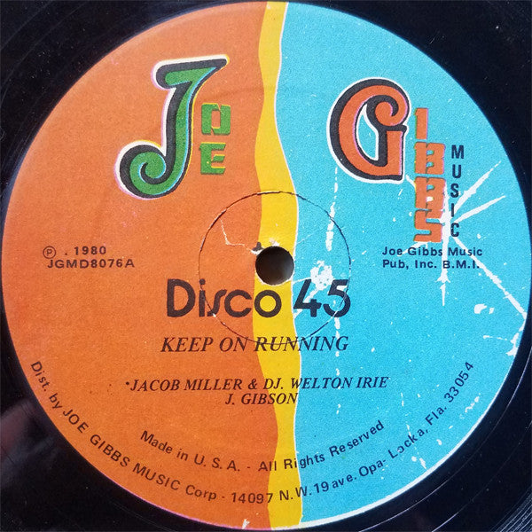 Jacob Miller, Welton Irie : Keep On Running (12", Single)