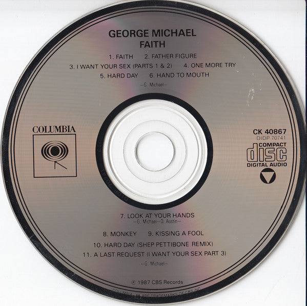 George Michael : Faith (CD, Album, DAD)