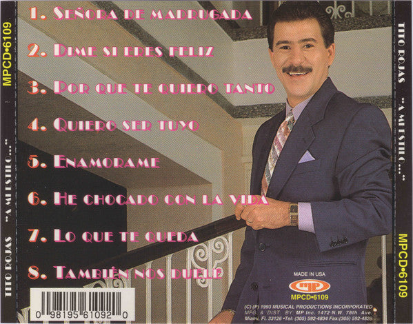 Tito Rojas : A Mi Estilo.... (CD, Album, RE)