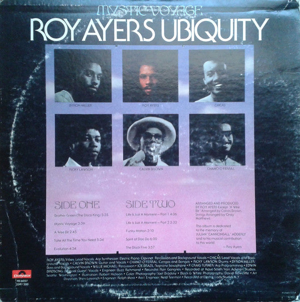 Roy Ayers Ubiquity : Mystic Voyage (LP, Album, Mon)