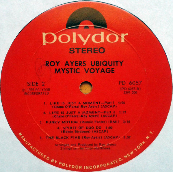 Roy Ayers Ubiquity : Mystic Voyage (LP, Album, Mon)