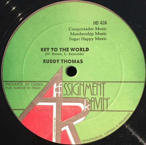 Ruddy Thomas : Key To The World (12")