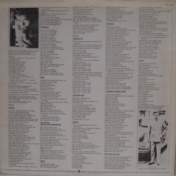 Randy Newman : Good Old Boys (LP, Album, RP, Pit)