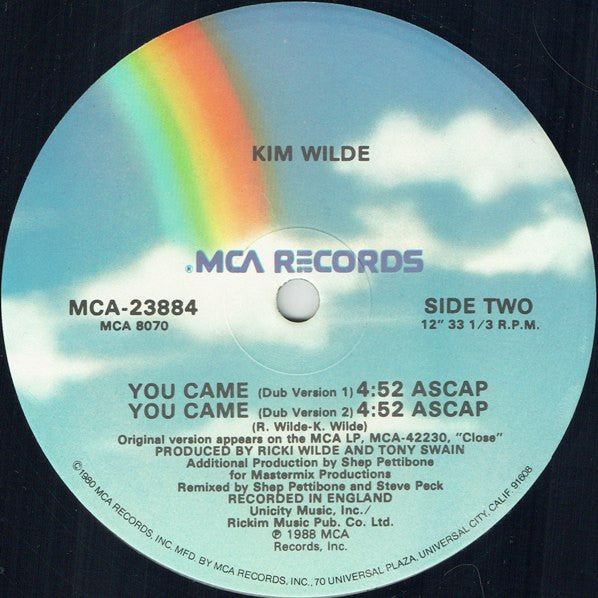 Kim Wilde : You Came (12", Single)