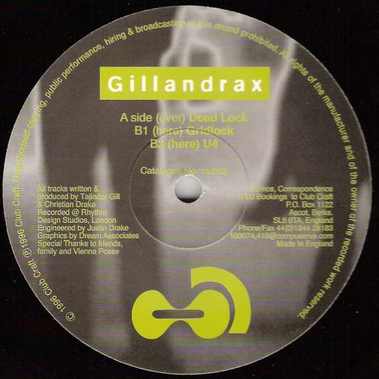 Gillandrax : Dead Lock (12")