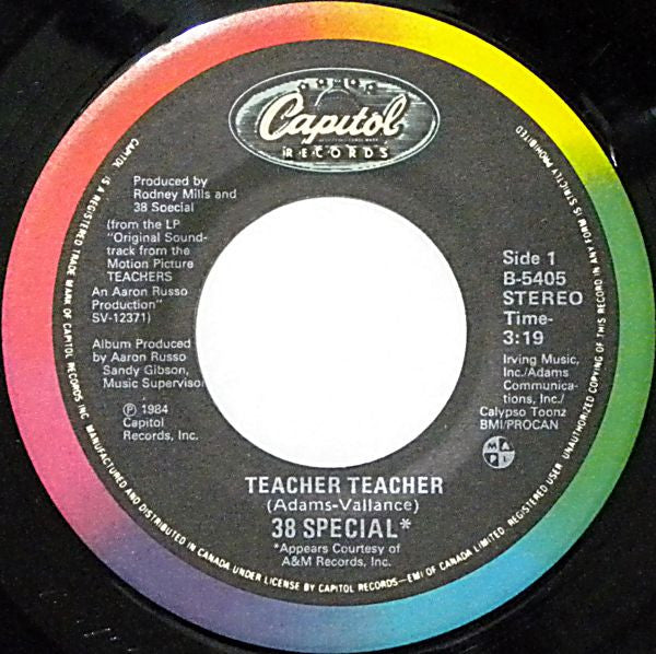 38 Special (2) : Teacher Teacher (7", Single)